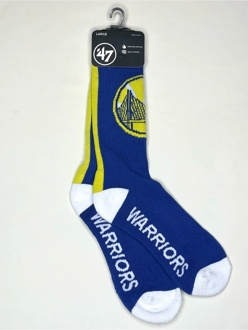 ’47 NBA Team Crew Socks - Cavaliers, Warriors, Bucks (Large)